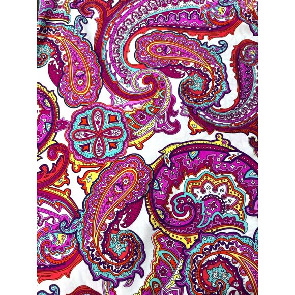 Jude Connally Beth Dress Sleeveless Paisley Jude Cloth Sheath Colorful Size S - Picture 4 of 8